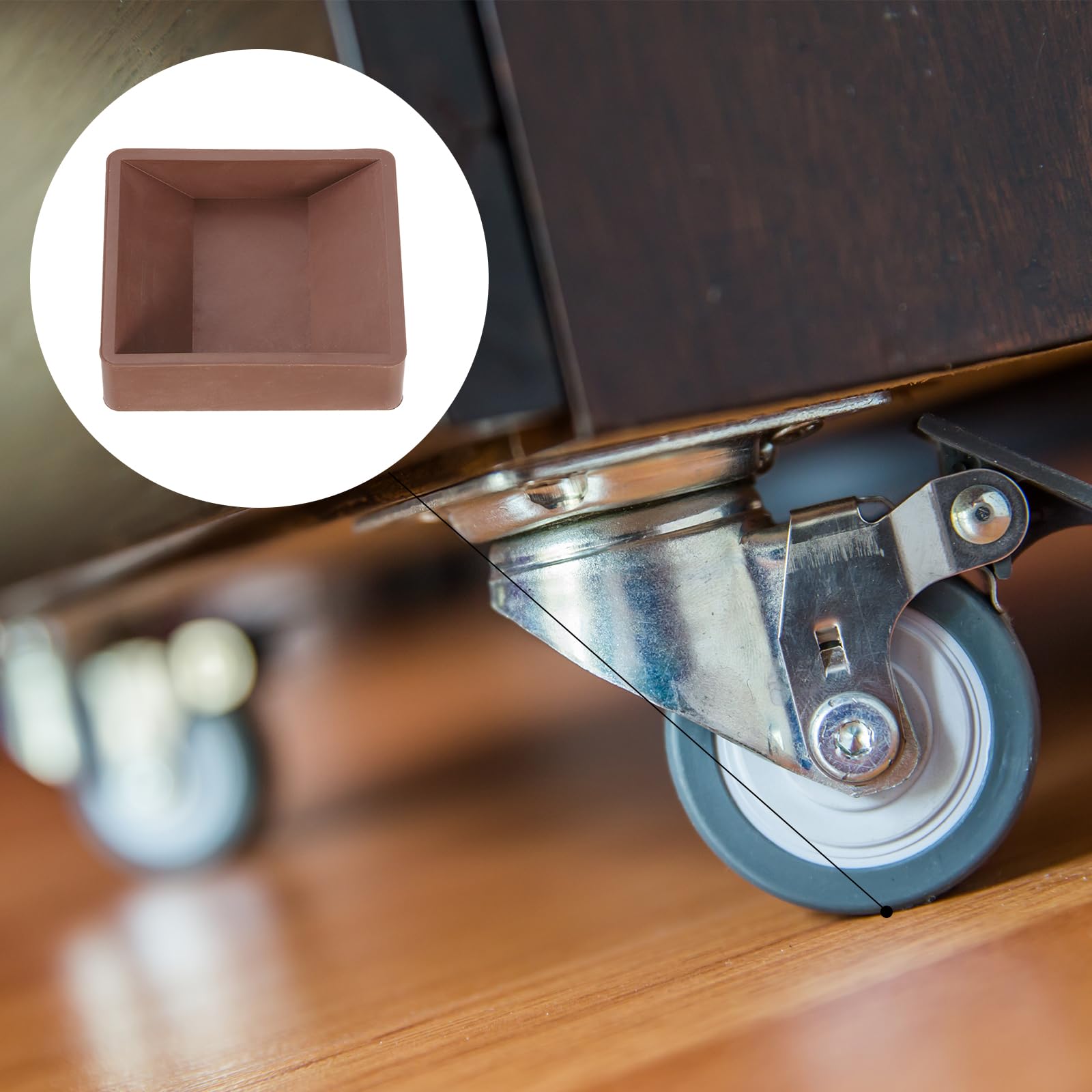 Posavasos Antideslizantes Para Muebles – 6 Piezas De Goma, Diámetro Interior 6.4 Cm, Reducen Ruido Y Protegen Suelos