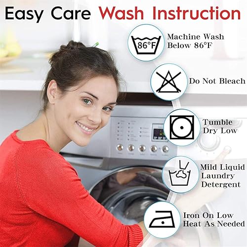 Miniatura 9 de Set de 2 cortinas para ventana, de Miuco, opacas, con ollaos, para recámara, incluye 2 alzapaños