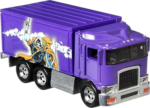 Miniatura 3 de Hot Wheels Pop Culture Hi-Way Hauler - Vehículo a escala 1:64 para niños de 3 años en adelante y coleccionistas de autos de juguete clásicos, con
