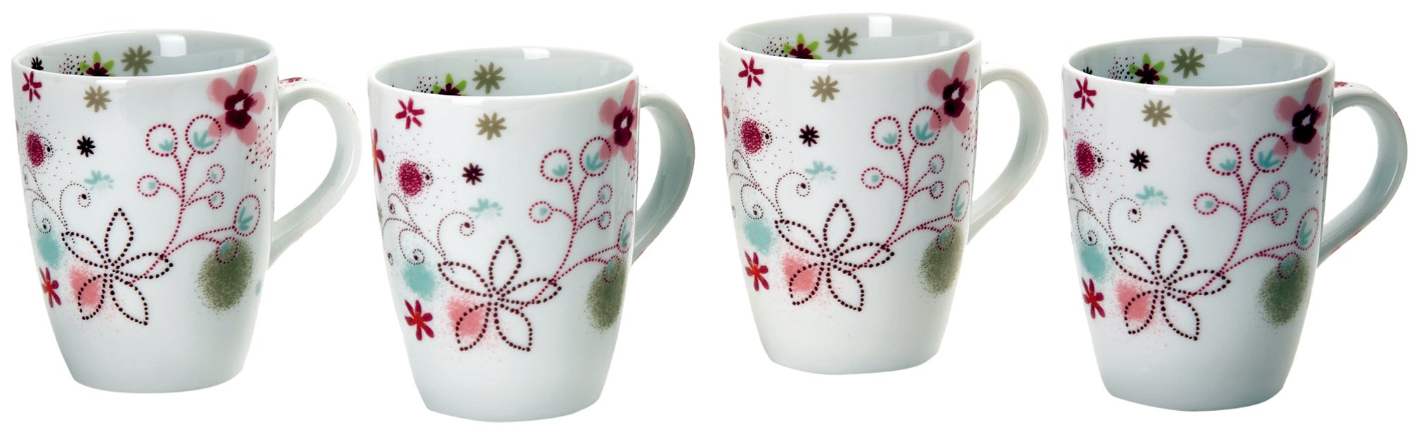 Mugs Floralia Mauve K4474 : le coffret idéal pour vos pauses café en terrasse