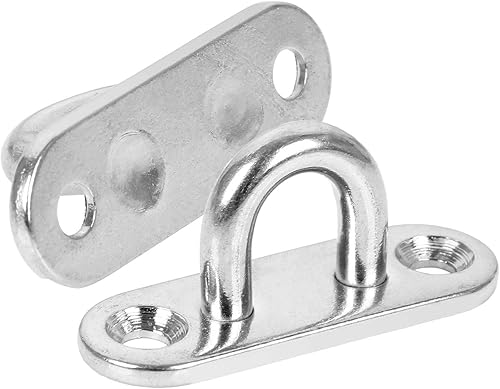 Miniatura 5 de Paquete de 15 ganchos de acero inoxidable de 1.8 pulgadas, placa de ojo M5, ganchos en U, gancho de techo, accesorios marinos, gancho de grapa,