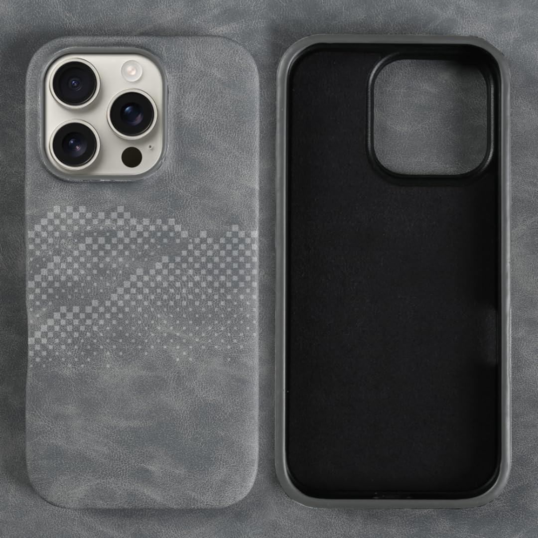 Coque iPhone 14 ultra fine en cuir idéale pour le bureau