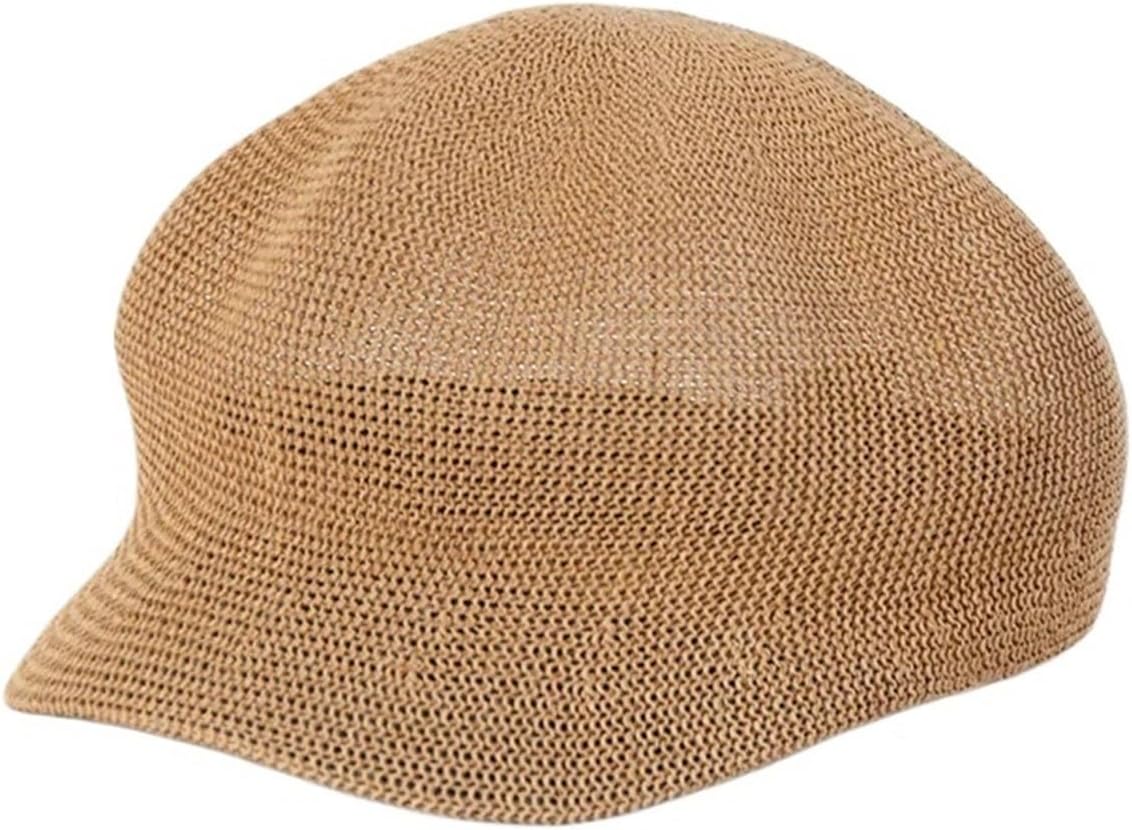 Women's Octagonal Beret-Style Sun Hat – Lightweight Breathable Summer for Outdoor, Travel, and Beach Use