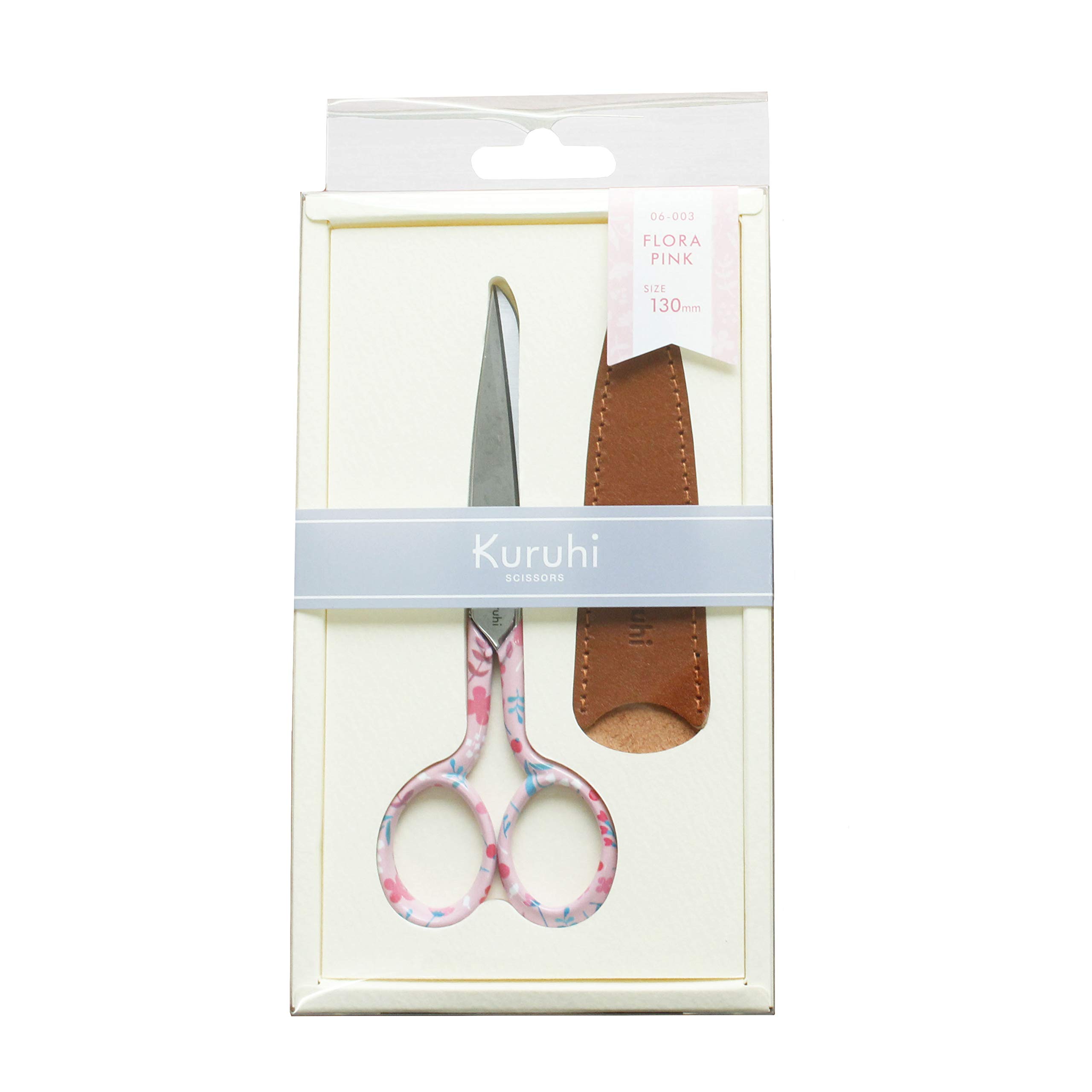 KAWAGUCHI 06-003 Kuruhi Craft Scissors, 5.1 inches (130 mm), Flora