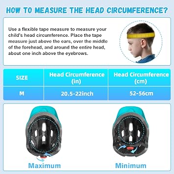 Kids Bike Helmet for Boys Girls: Helmet for Kid 5-8-10 with 64-Pattern LED Light, Adjustable 52-56cm,Multi-Sport Protection