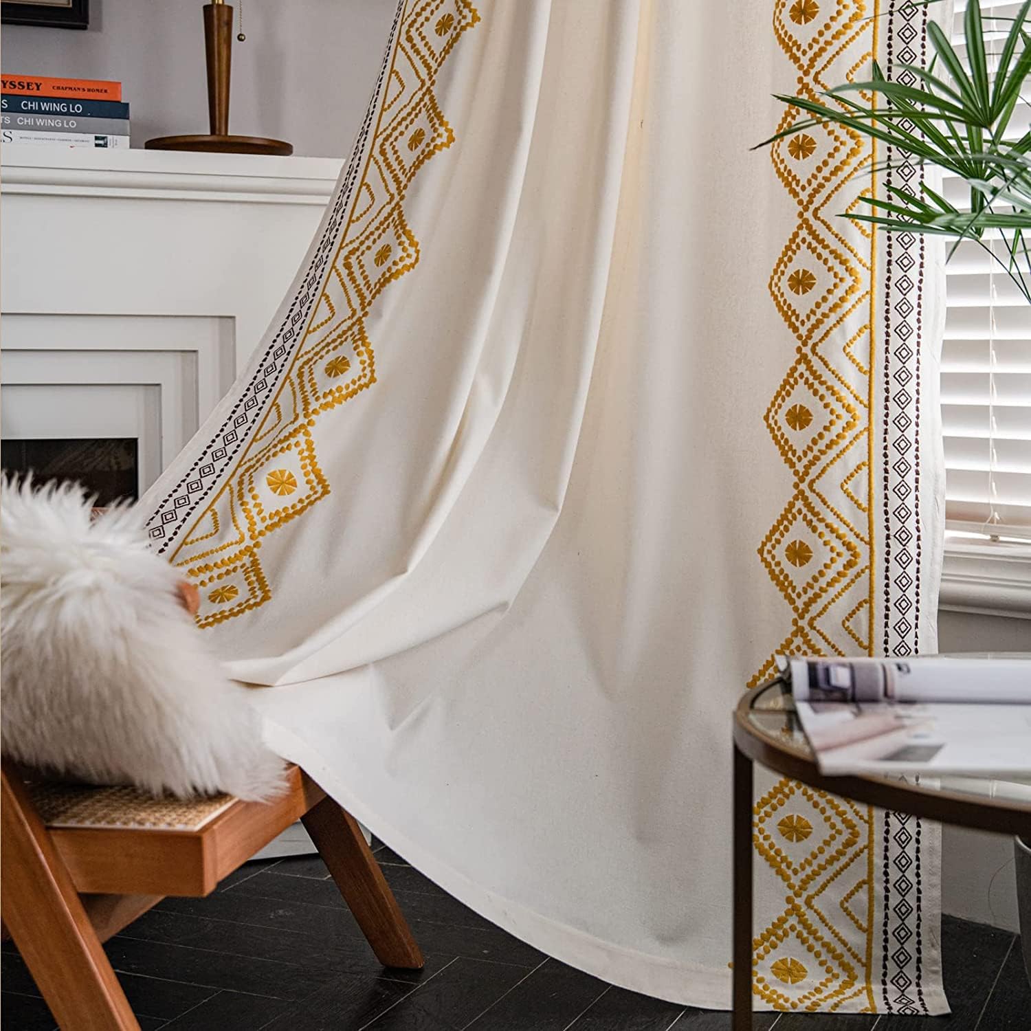 ColorBirdBoho Linen Curtains