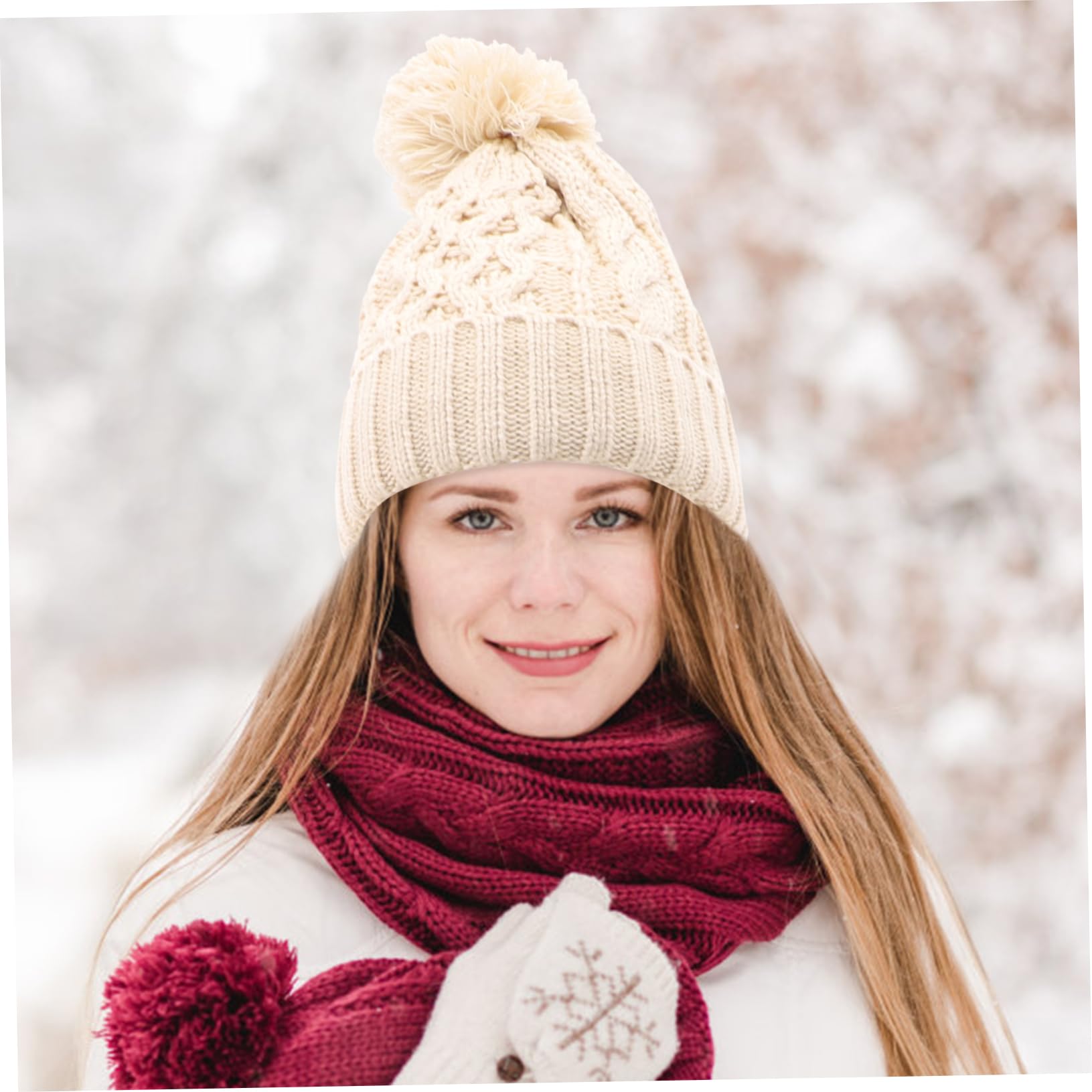 Cappello Di Lana Autunno Inverno Cappelli e Guanti Invernali Accessori Invernali Guanti Da Esterno Guanti Da Donna Guanti a Maglia Guanti Da Sci Guanti Per Costumi Filato