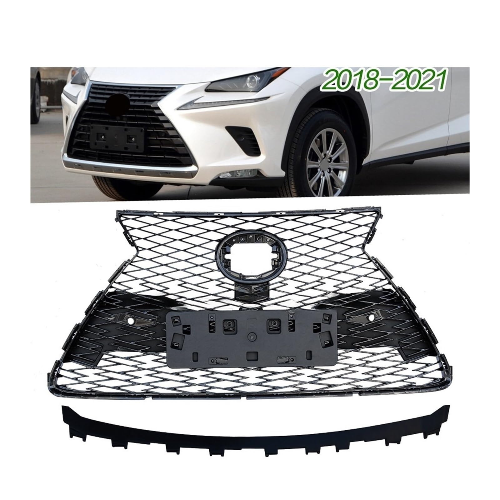 Lexus NX 300hフロントグリル 年2018 Front Grille Compatible For LEXUS NX 2018-2021 NX200 300H F