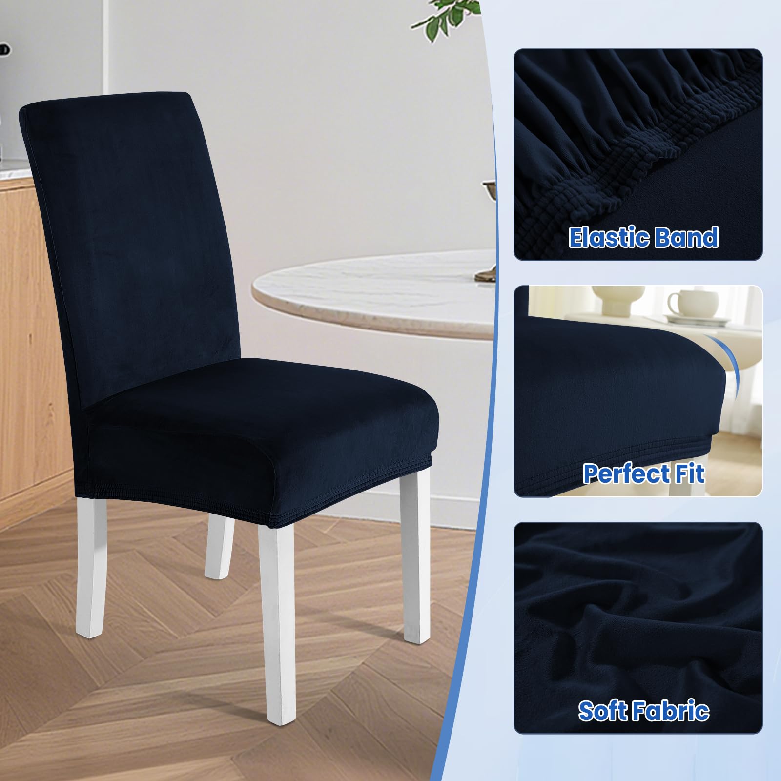 Ystyle Housse de Chaise Velours 4 Pièces, Housse de Chaise Salle à Manger Élastique, Universel Couvre Chaise Extensible, Protection Chaise Lavable, pour Restaurant Cuisine Banquet, Bourgogne Ystyle Housse de Chaise Velours 4 Pièces, Housse de Chaise Salle à Manger Élastique, Universel Couvre Chaise Extensible, Protection Chaise Lavable, pour Restaurant Cuisine Banquet, Bourgogne