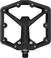 Crankbrothers Stamp 0 Flat MTB Pedals - Lightweight Composite, Size Small/Large, Durable Grip for Beginners & BMX