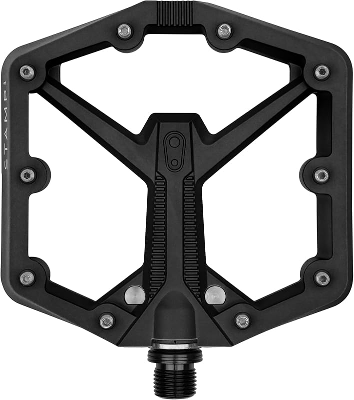 Pedais Plataforma Crankbrothers Stamp 1 Gen 2 para MTB em Compósito Reforçado, 114 x 114 mm, Preto, Par