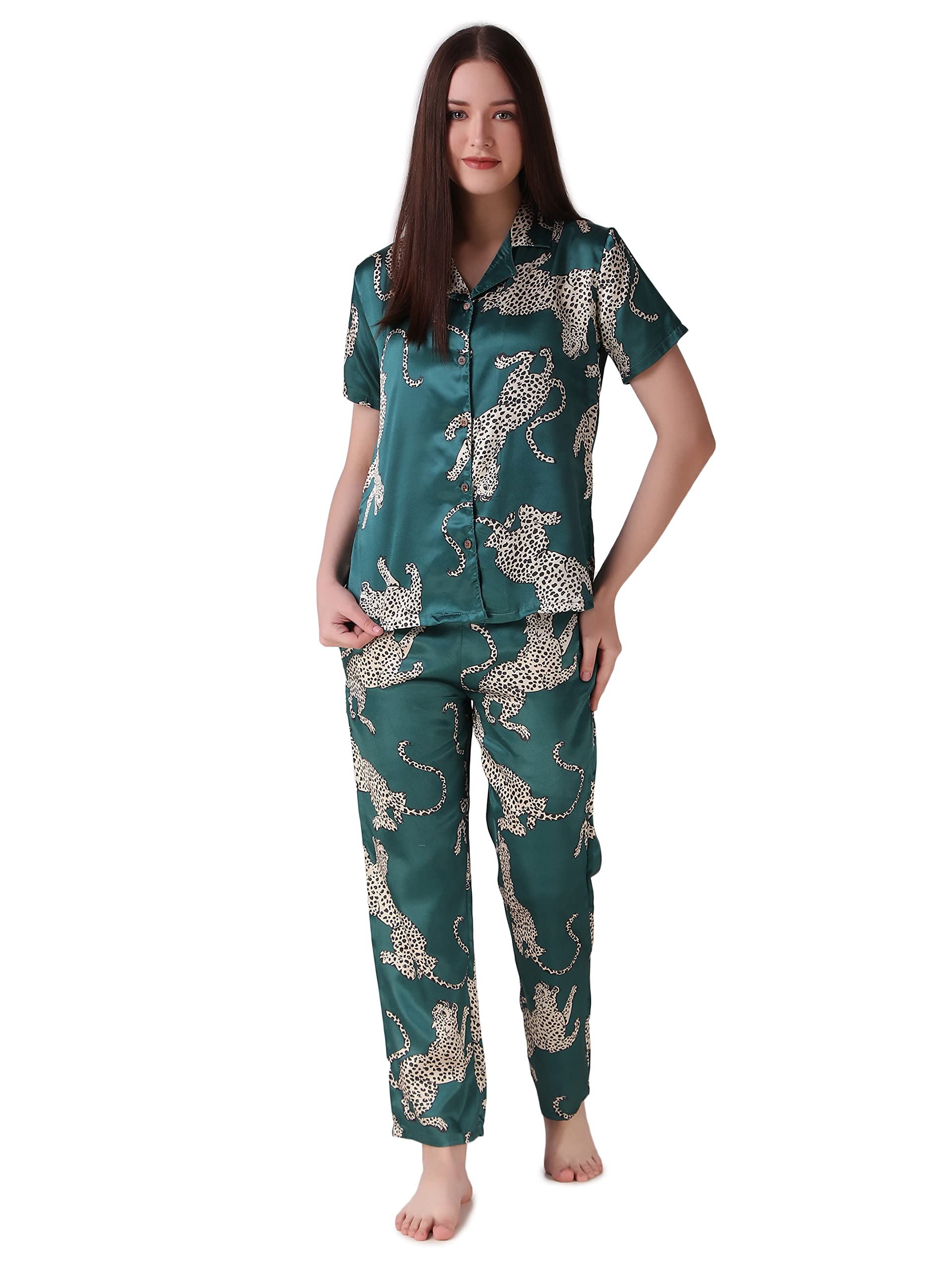 masha Women's Satin-Night Suit/Pyjama Set-picture-28