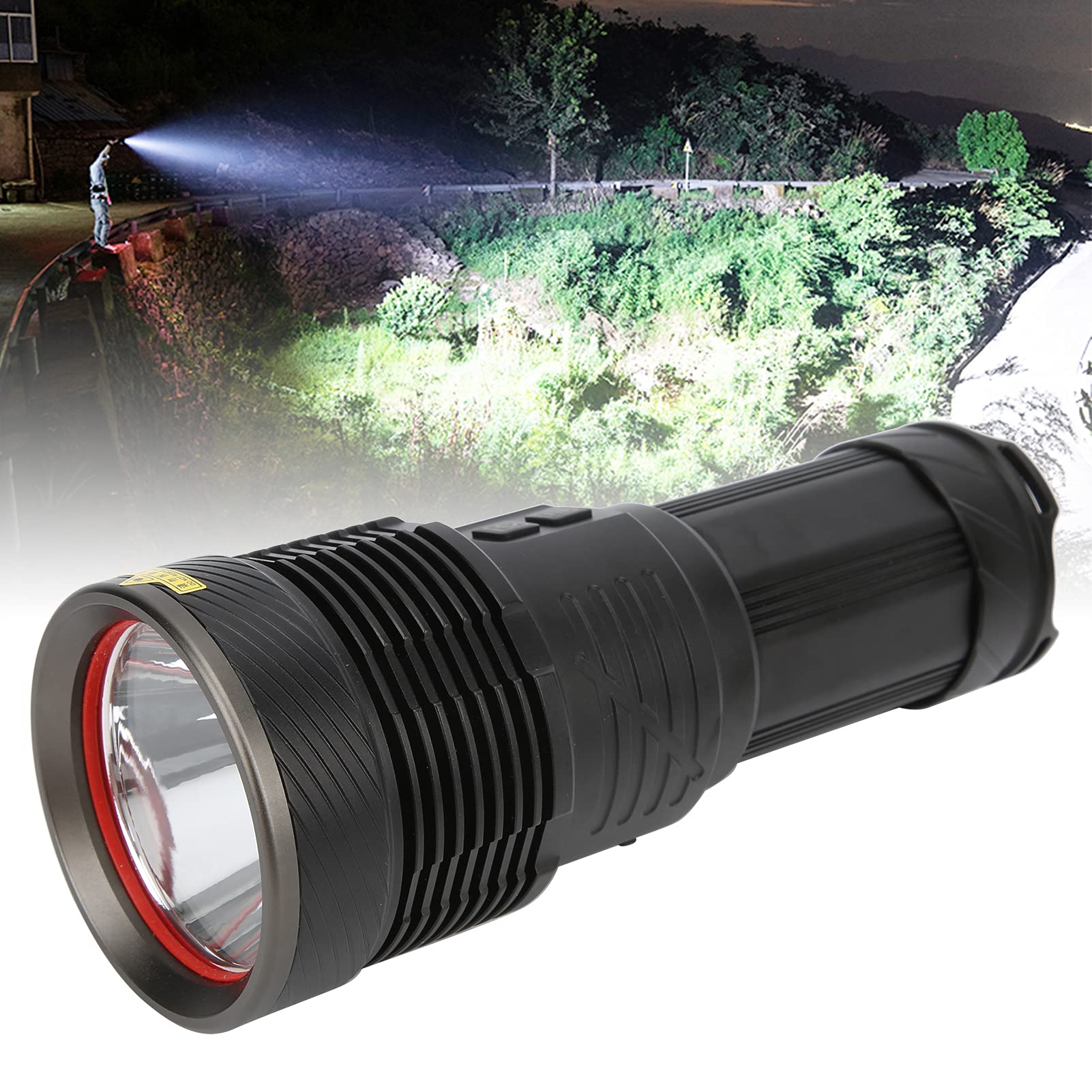 Pwshymi Torcia LED con Ricarica USB, Grado di impermeabilità IPX5