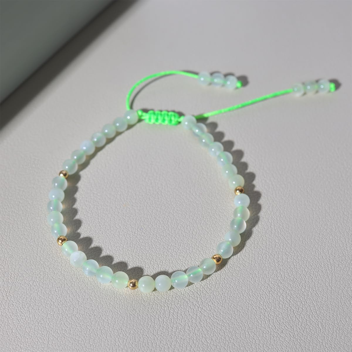 Jewever Gemstone Bracelet for Women Crystals and Healing Stones Beaded Stone Chakra Bracelets Healing Energy Crystal Jewelry Gifts Adjustable 4mm - Image 7