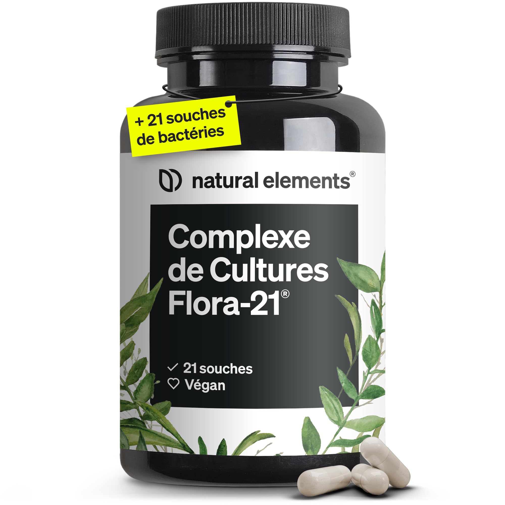 Probiotique Flore Intestinale – Complexe de cultures – 180 gélules gastro-résist
