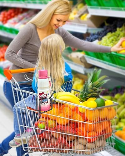 Miniatura 7 de Kevenal Portavasos para carrito de compras, soporte de taza colgante para carritos de compras, negro, acero inoxidable