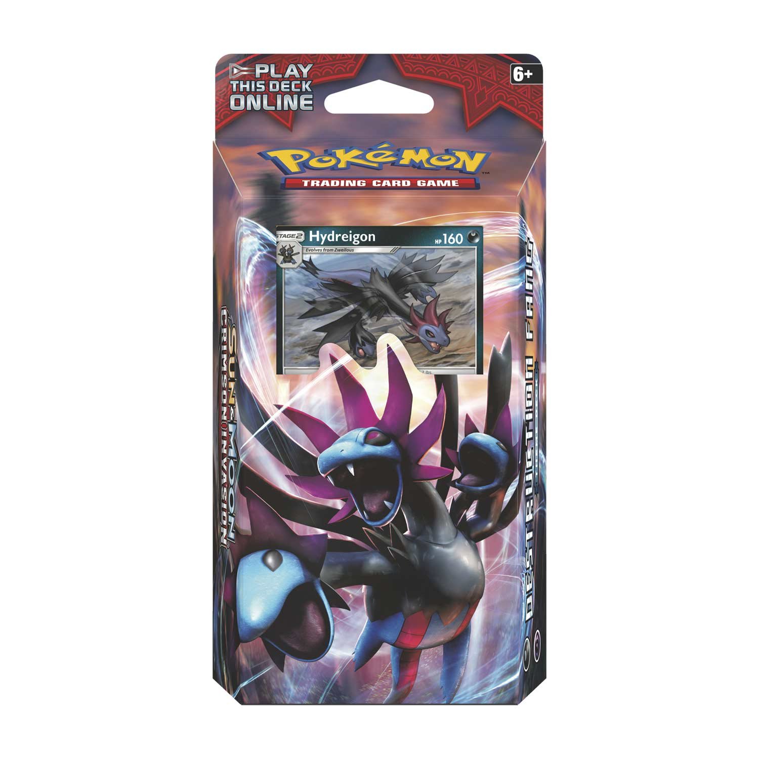 Amazon.com: Pokemon Sun & Moon Crimson Invasion Destruction Fang Hydreigon  Theme Deck : Toys & Games