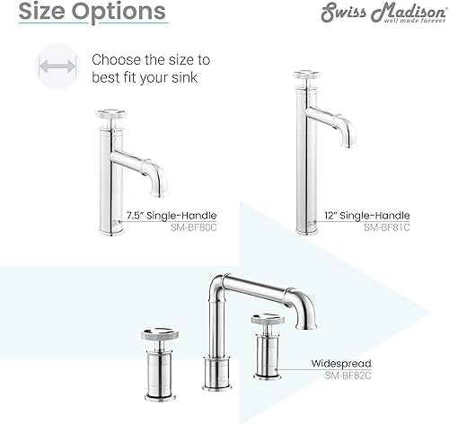 Miniatura 14 de Swiss Madison Well Made Forever SM-BF81C Swiss Madison - Grifo de baño, cromado