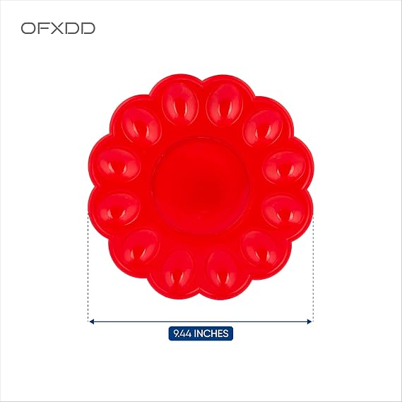 Deviled Egg Tray - Plastic Egg Serving Plate - Easter Boiled Eggs Platter - Decorative Eggs Trays - 9.44