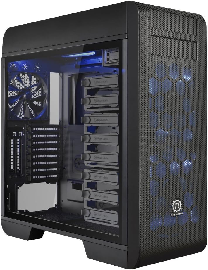 Thermaltake Core V71 Tempered Glass Edition E-ATX Full Tower Tt LCS Certified Gaming Computer Case CA-1B6-00F1WN-04