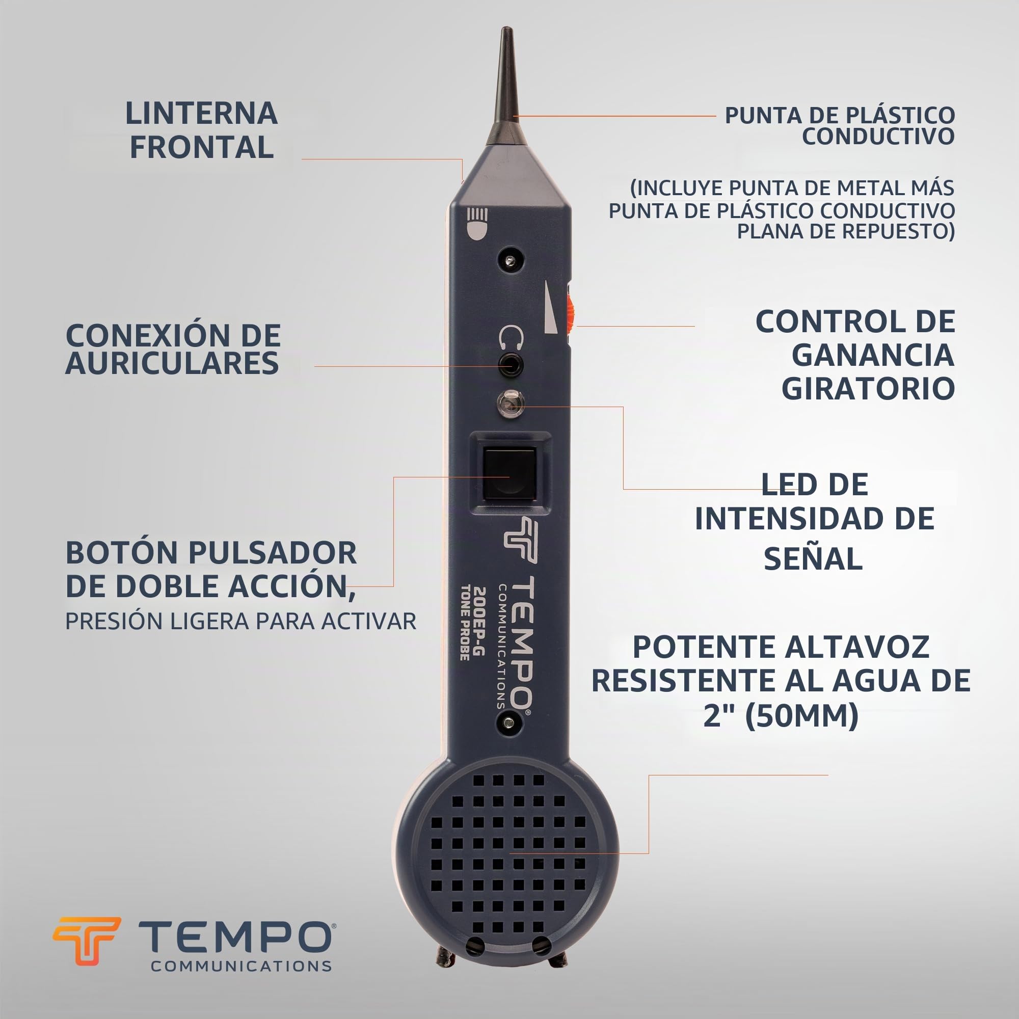 Tempo Communications 701K-G - Kit de sonda y generador de tonos - Kit profesional de trazado de cables (último modelo)