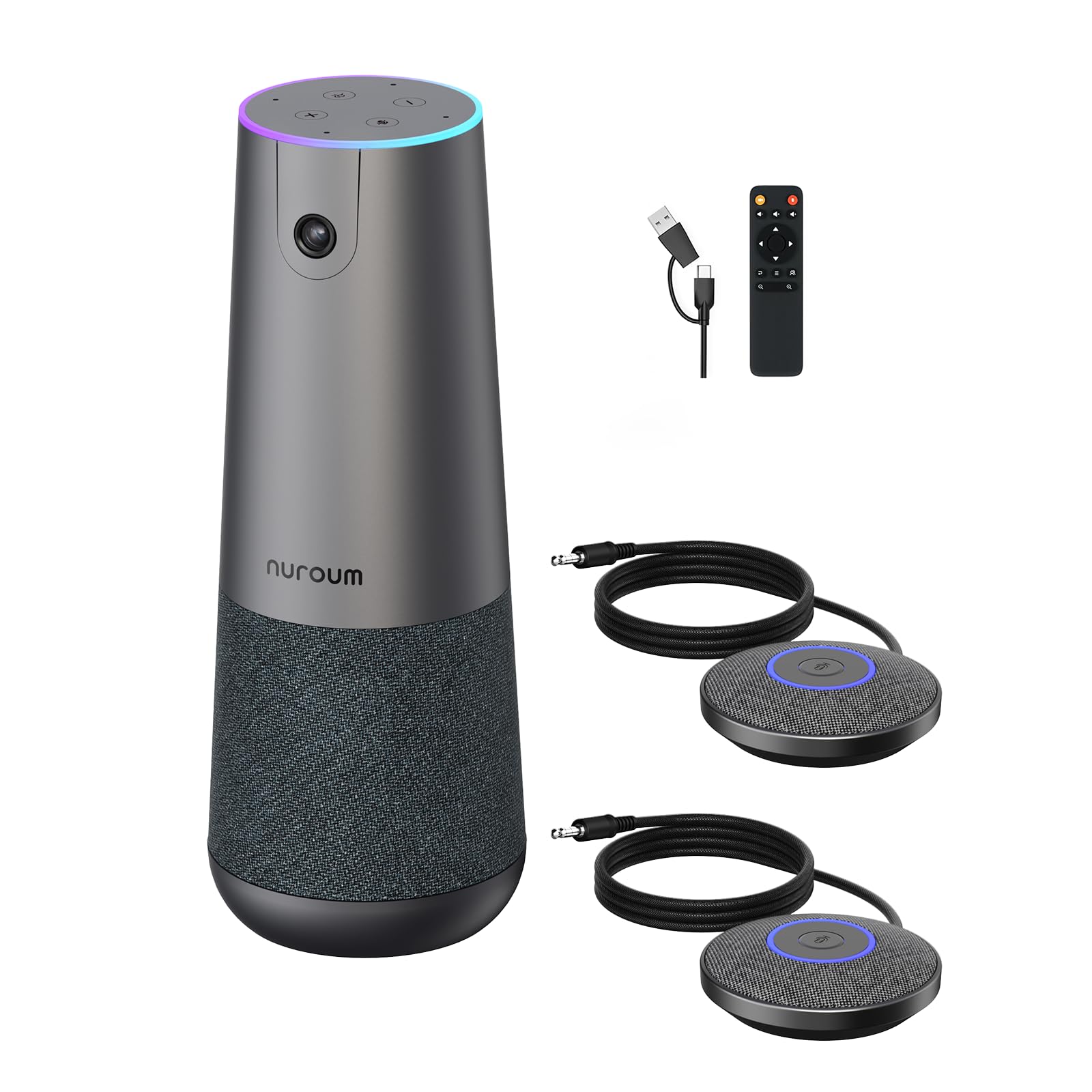 Amazon.co.jp: Nuroum C40 会議用Webカメラ＋拡張マイクAM01×2セット