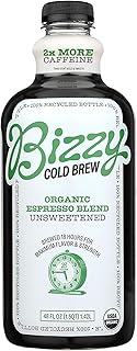 Bizzy Organic Unsweetened Espresso Blend Cold Brew Coffee