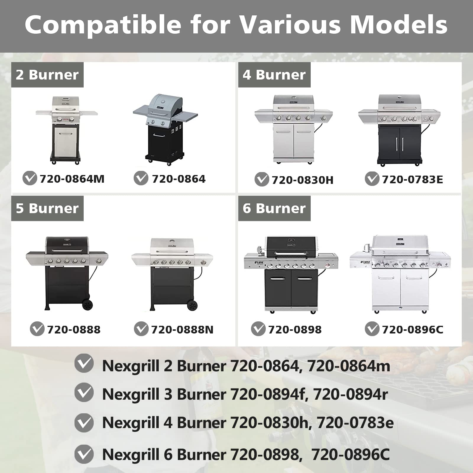 Amazon.com : Barbqtime 2 Burner Grill Replacement Parts for