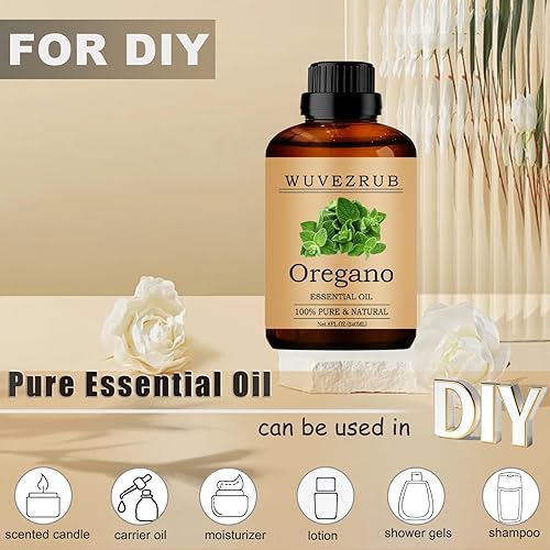 Miniatura 404 de Aceites Esenciales de Orégano, 60ML Aceite Esencial Puro y Natural para Difusor de Aromaterapia - Orégano / 2 Fl Oz