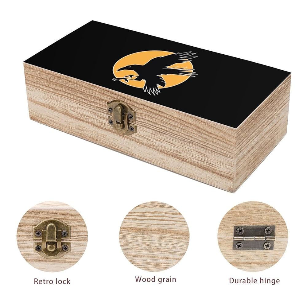 Amazon.co.jp: 木箱 八咫烏 カラス 鳥 木製収納ボックス