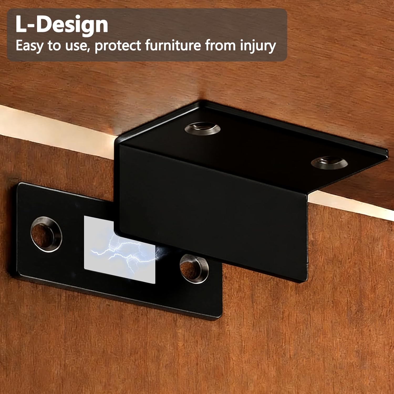 Magnetic Door Closer, 3 Pairs of Magnetic Alloy Door Clips, No Need for Drilling Installation, Invisible Strong Adhesion, Ideal Home Improvement Hardware for Drawer, Cabinets, Wardrobes