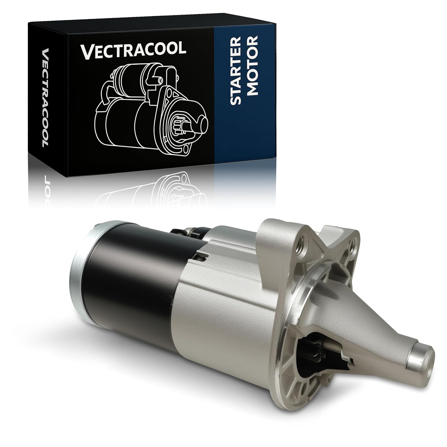 19025N Starter Motor Compatible with Dodge Charger 3.5L 2006-2010, Challenger 3.5L 2009-2010, Chrysler 300 3.5L 2005-2010, 10-Teeth 1.2KW CW 12V, Replaces OE# 04608800AA 04608800AC