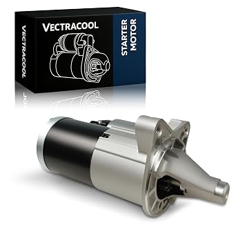 19025N Starter Motor Compatible with Dodge Charger 3.5L 2006-2010, Challenger 3.5L 2009-2010, Chrysler 300 3.5L 2005-2010, 10-Teeth 1.2KW CW 12V, Replaces OE# 04608800AA 04608800AC