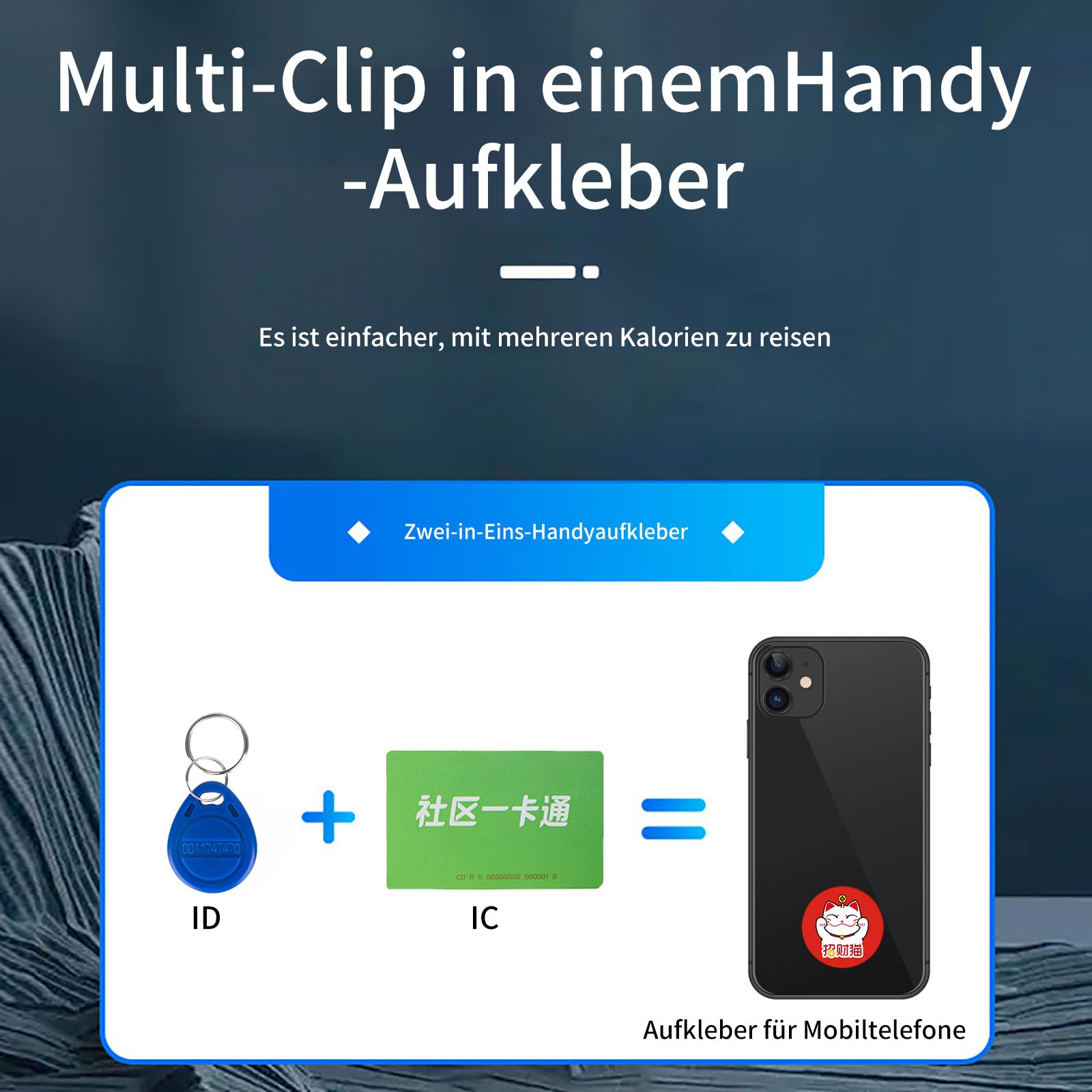 RFID-Kopierer,Fob Copier, RFID lesegerät Chip kopierer, Decodierung, IC-Karte, intelligenter Schlüssel-Duplikator für T5577/5200-Karten Mit 5200 Schlüsselanhängern + UID-Karten x 5