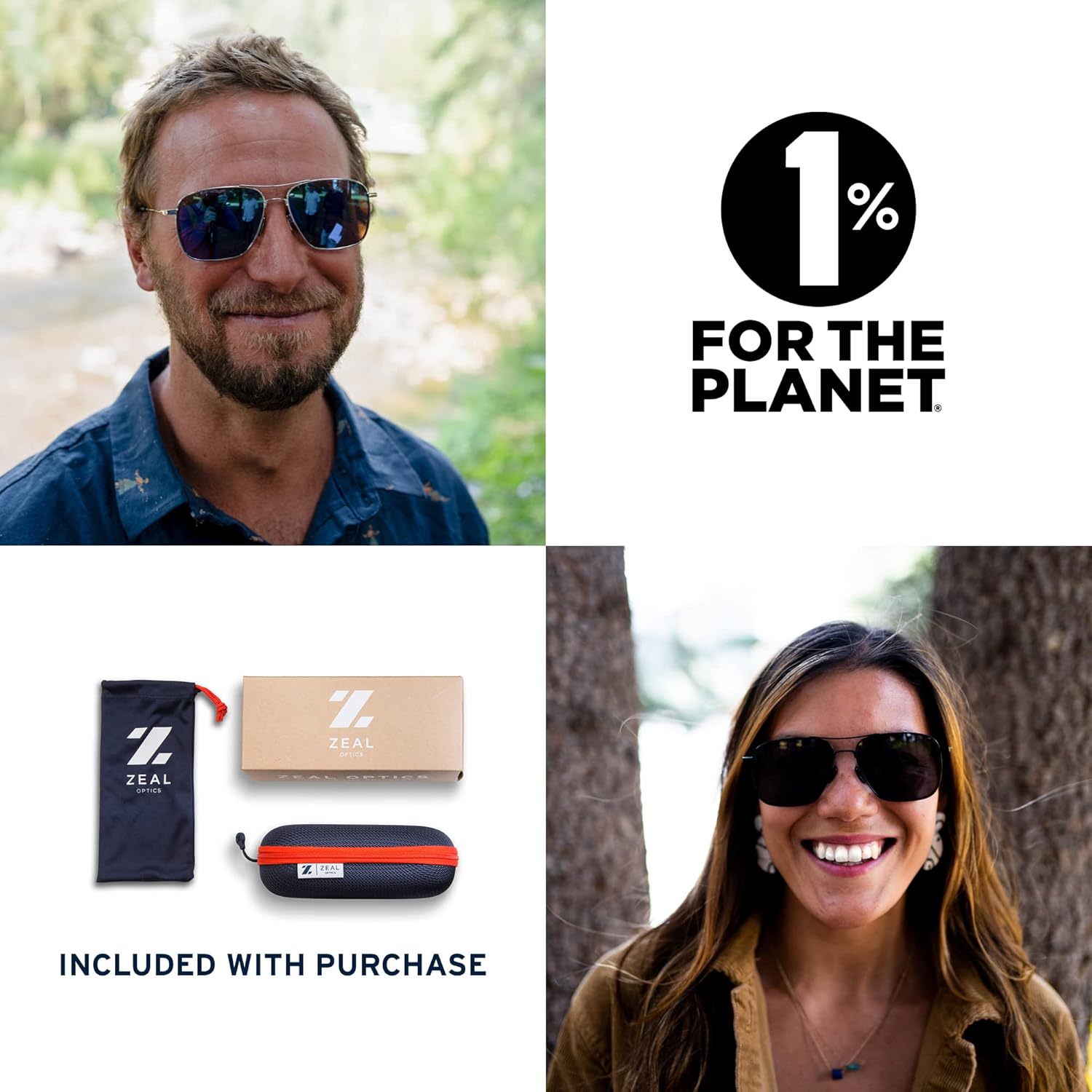 Miniatura 6 de Zeal Optics Pescadero Square Aviator Gafas de sol polarizadas