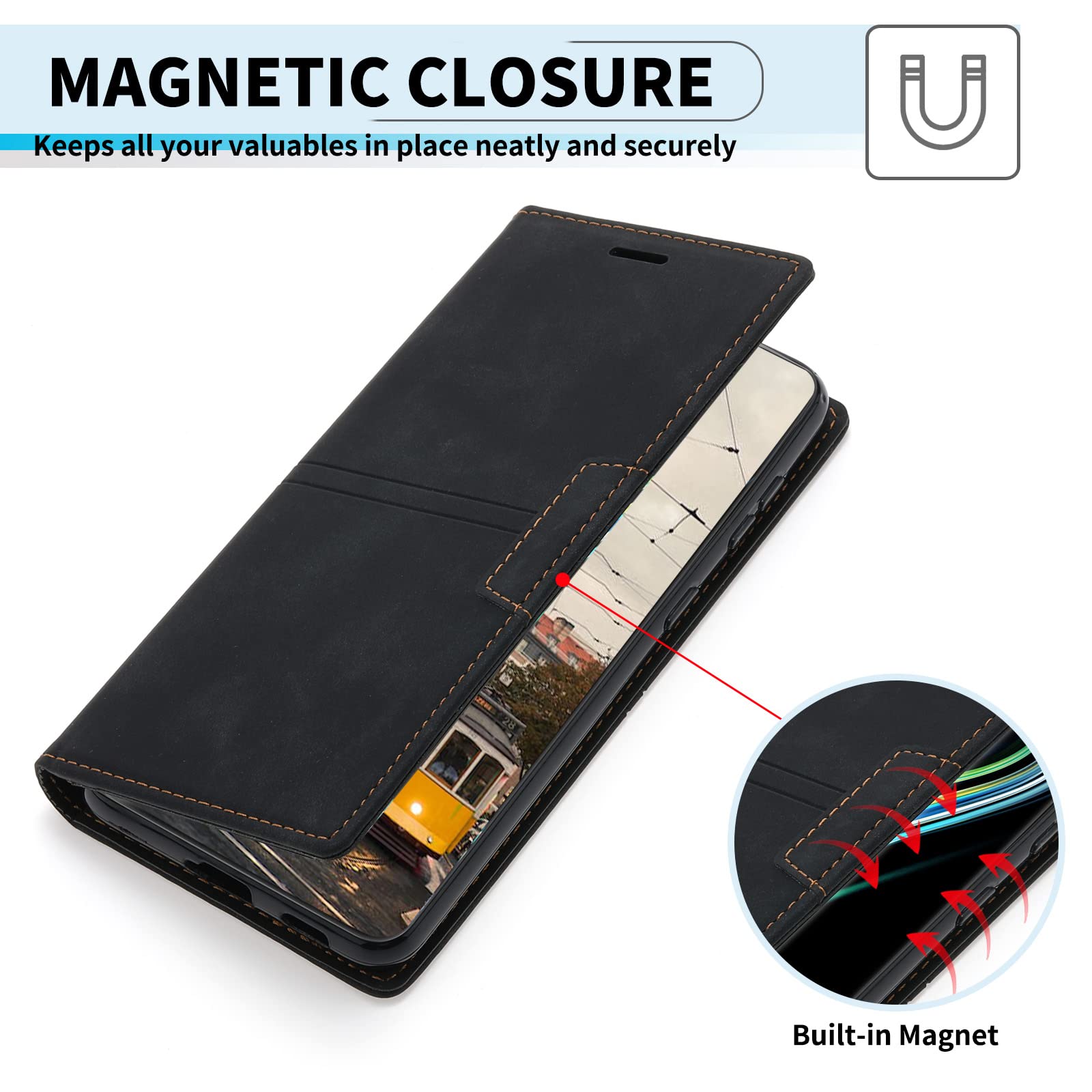 Cover per Xiaomi Mi 11 Lite 5G a Libro Custodia Flip Magnetica Portafoglio Pelle