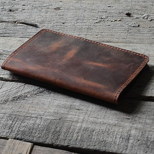 Miniatura 2 de JJNUSA Funda para diario de cuero genuino vintage hecha a mano para diario de 3.5 x 5.5 pulgadas, notas de campo, Moleskine Cahier, cuadernos de