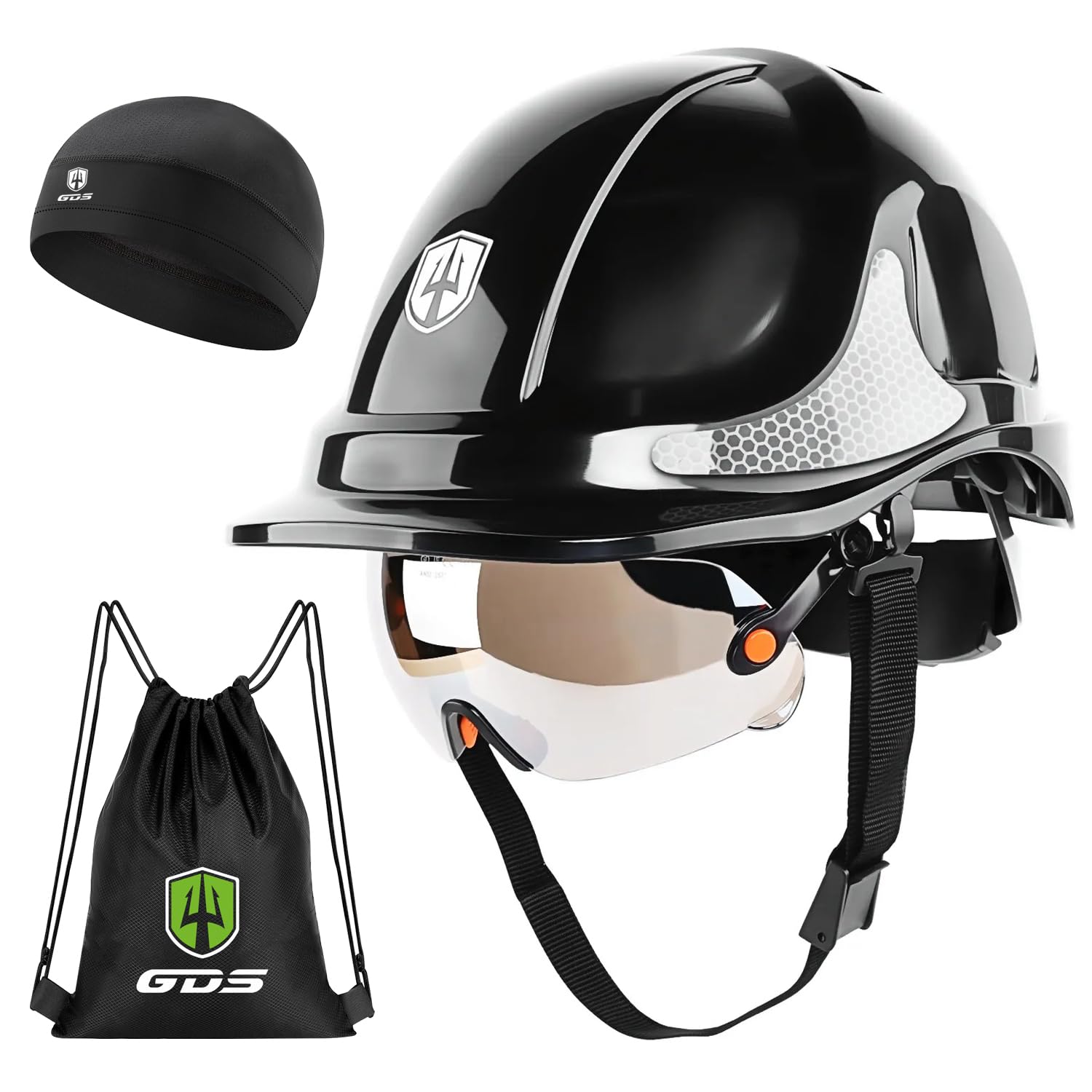 GREEN DEVIL 2910VR EN397 Casco da lavoro, casco di sicurezza per cantieri, ventilazione industriale, regolazione a cricchetto, comodo materiale ABS