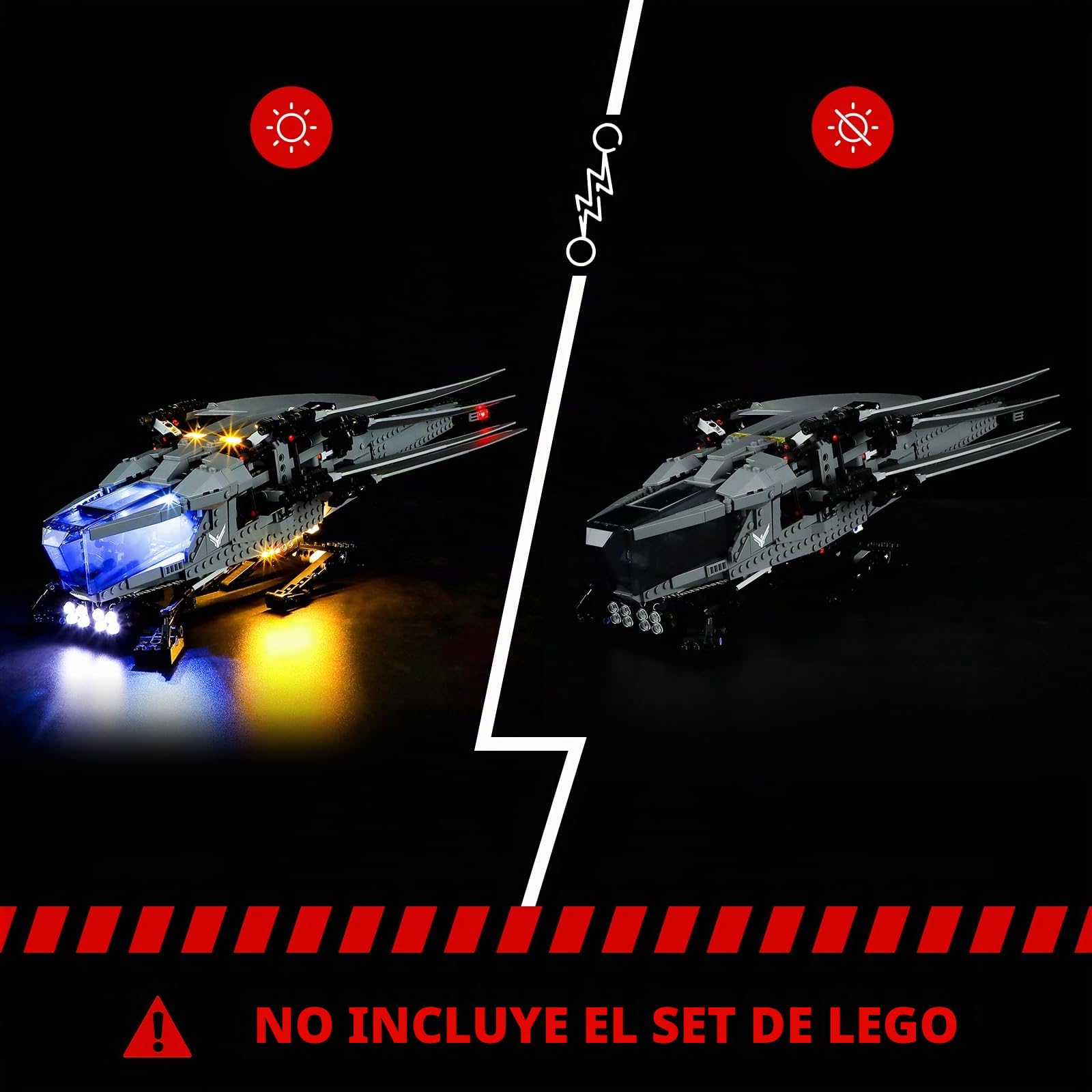 BRIKSMAX Kit de iluminación LED para LEGO Icons Dune: Atreides Royal Ornithopter - Compatible con Lego 10327 Building Blocks Model- No incluir el conjunto de Lego