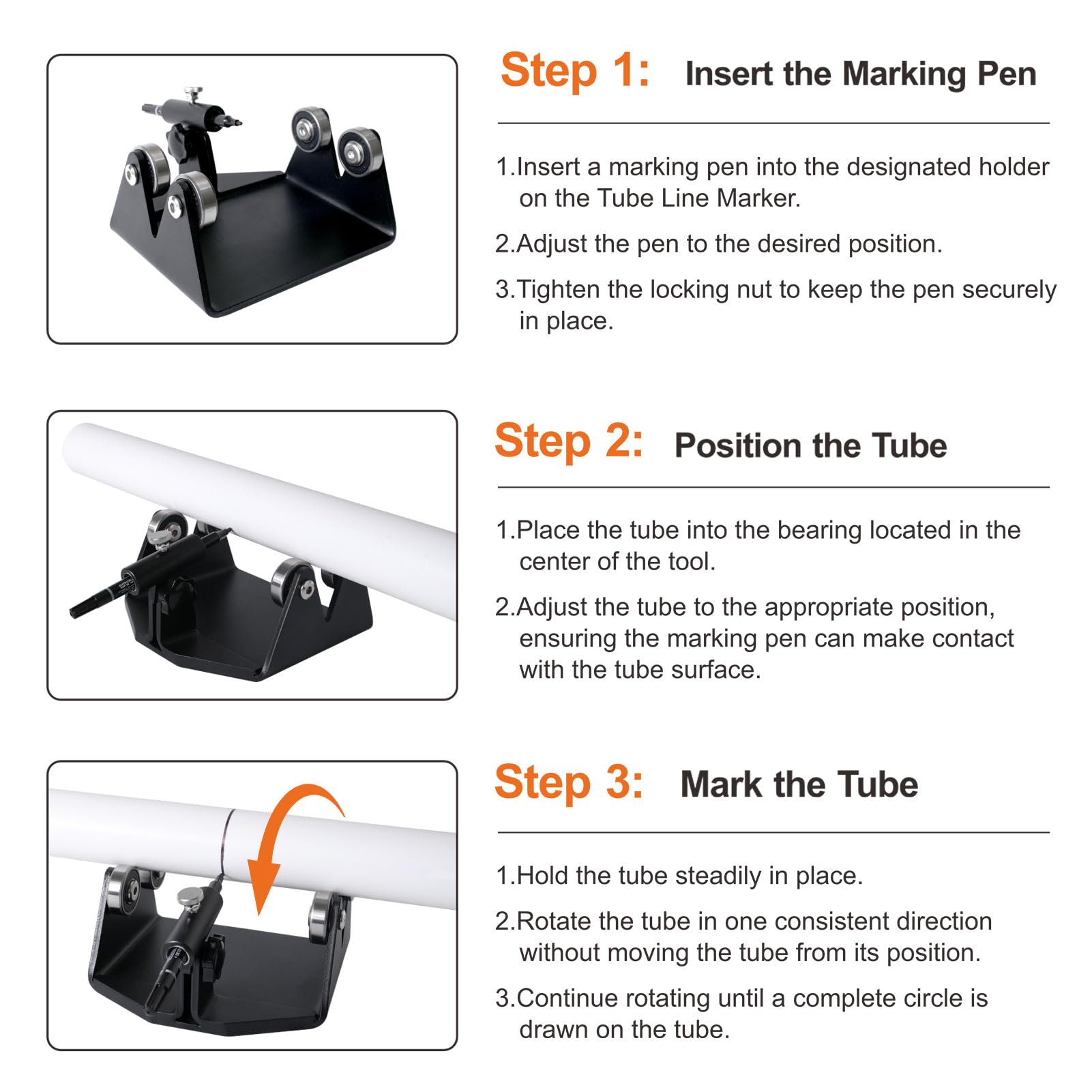 Pipe Filing Tool Pipefitter Tools, Pipe Wrap-around Marking Tool, And Pipe Notching