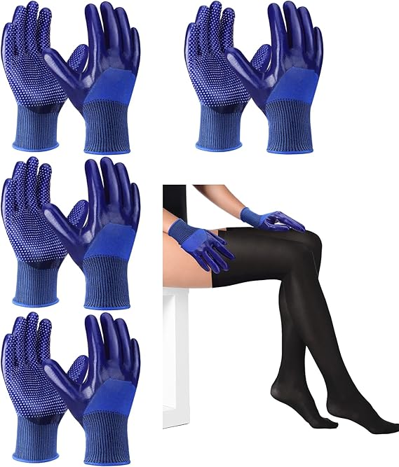4 Pairs Donning Gloves for Compression Stockings