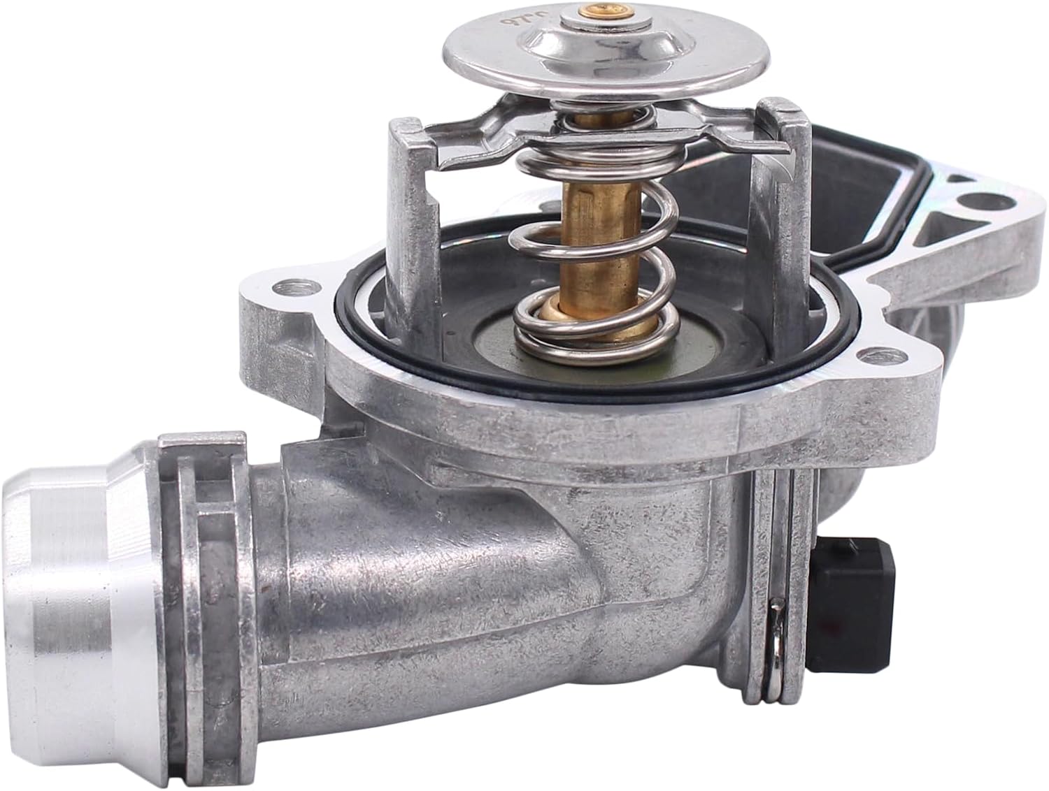 MOTOKU Aluminum Engine Coolant Thermostat Assembly with Housing Gasket for BMW E46 E39 E60 E83 E53 E85 325i 330i 525i 530i X5 X3 Z3 Z4