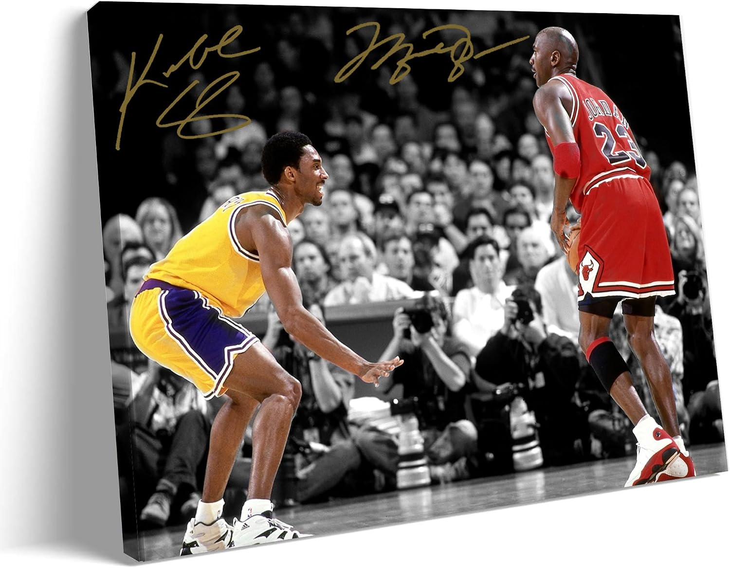 B.B.F MAKE Kobe Bryant Basketball Legend Canvas, Vibrant Hypebeast Sports Wall Decor, Modern Athlete Poster for Teen Boys Room, Gamer Cave & Man Cave, 8x10