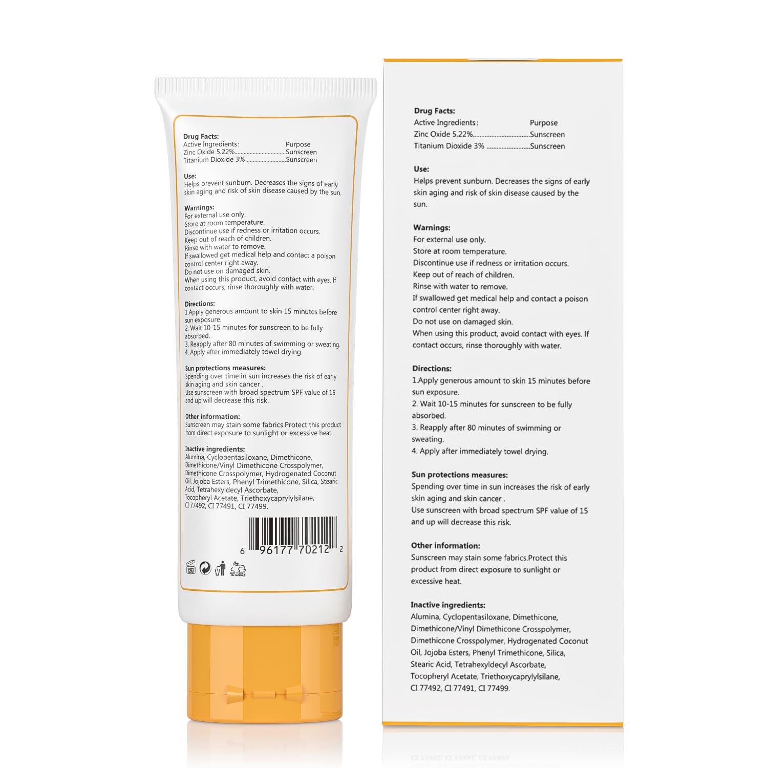 Facial Mineral Sunscreen SPF 40, Non-Tinted, Zinc Oxide & Titanium Dioxide, Lightweight Matte Face Sunscreen for All Skin Types, Oil-Free, 1.75 oz