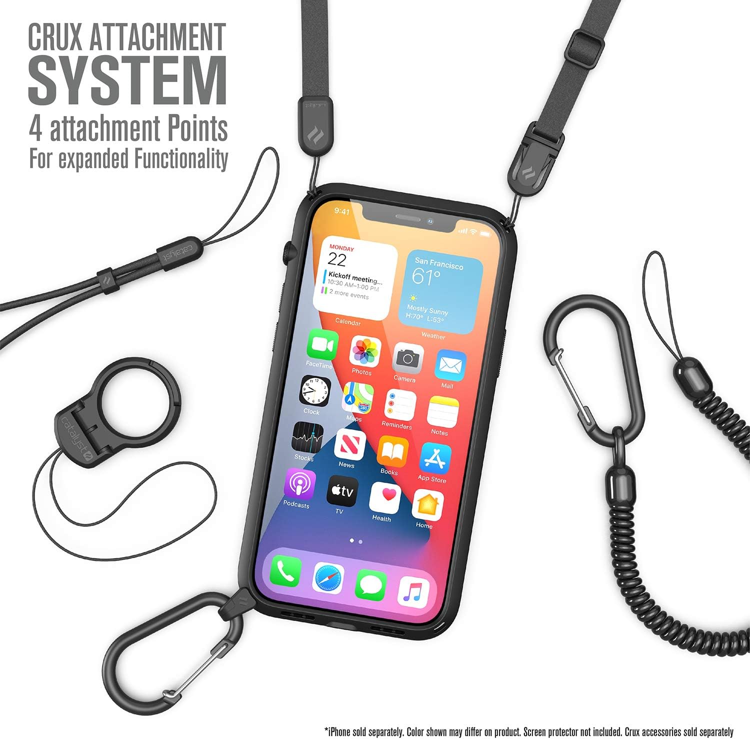 Review Product Influence Series Case Designed for iPhone 12/12 Pro, Compatible with MagSafe, Patented Rotated Mute Switch, Drop Proof, Crux Accessories Attachment System, by Catalyst - Stealth Black