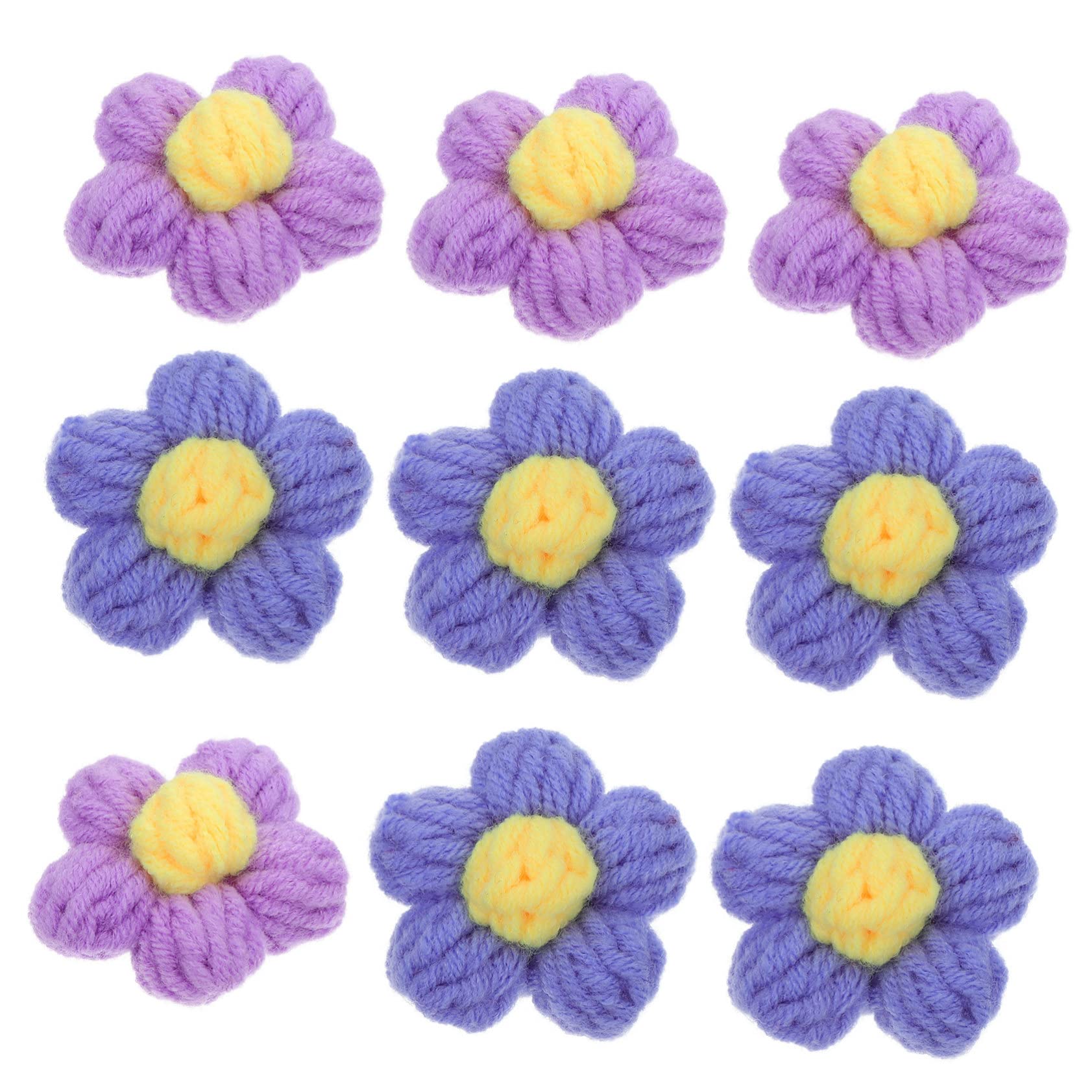 HOMSFOU 10pièces Ornement Floral Manuel Broche Charmante Soi-même Accessoires pour Coiffure Fleurs Matériel pour Épingles à Cheveux