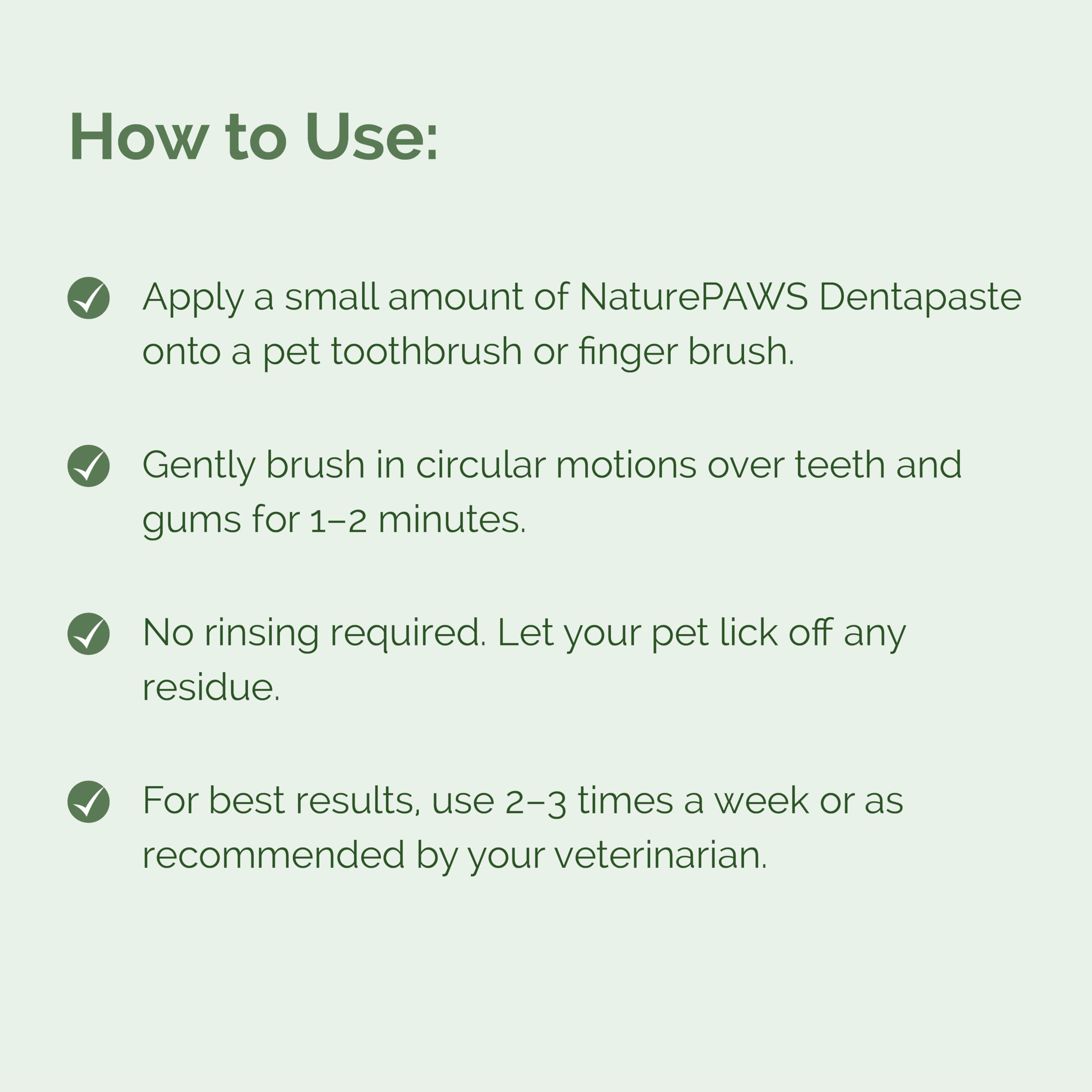 Orange Pet Nutrition Naturepaws Tea Tree Oil Dental Care Dentapaste for Dogs & Cats - 50gm Toothpaste with Brush - Fresh Breath, Tartar Control, Anti-Bacterial, Gum Health Support 4