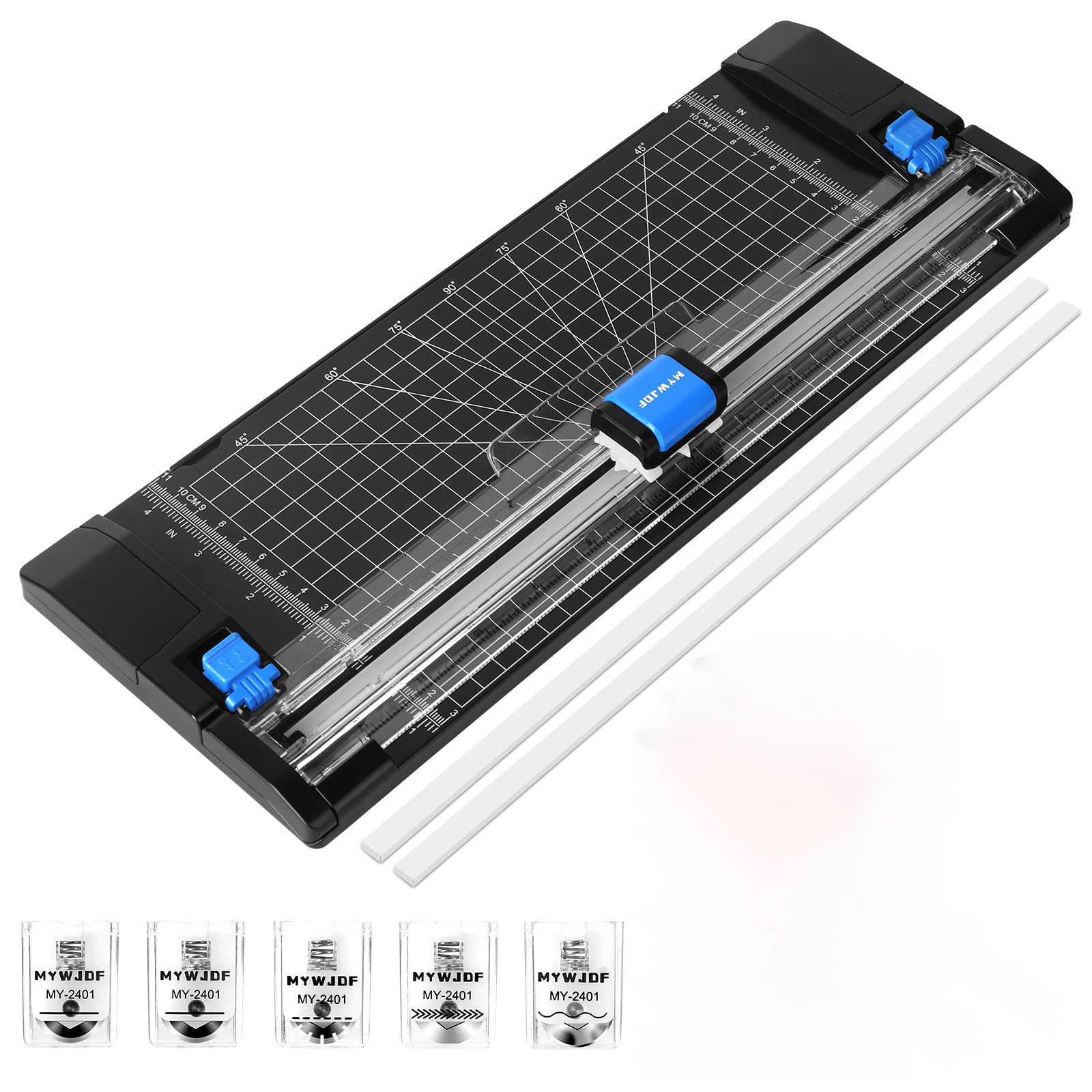 Paper Cutter Personal Rotary Trimmer Paper Trimmer Paper Cutter for cardstock withAutomatic Security Safeguard and Side Ruler for Craft Paper, Coupon,