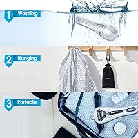 Vista 6 de Razor - Funda compatible con la maquinilla de afeitar Gillette Proglide Fusion para hombre, funda protectora de viaje manual con bolsa