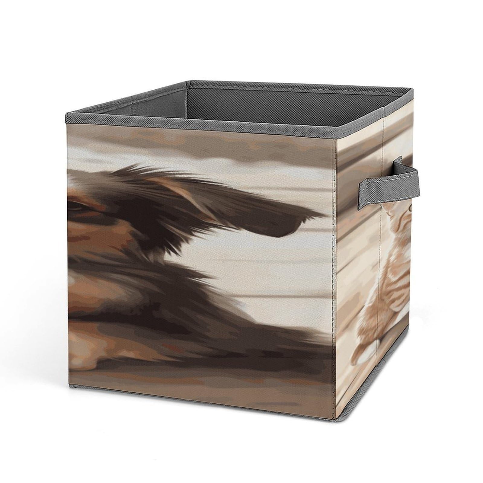 Fekiloot Style Funny Cat Dog Storage Bins Storage Baskets